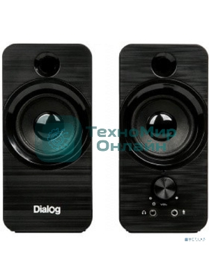 Акустическая система Dialog Stride AST-17UP 2.0, 10W RMS, PhoneOut, Mic In, черные, питание от USB