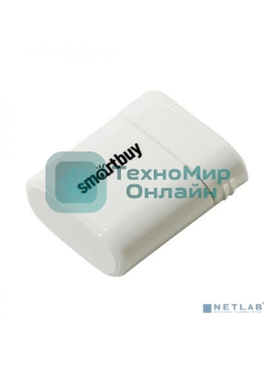 Флешка USB Smartbuy LARA white (SB64GbLARA-W), 64Gb, USB 2.0, R/W 15/5, белый