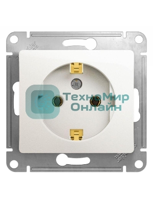Механизм розетки 1-м Glossa 16А с заземл. перламутр SchE GSL000643