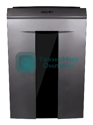 Шредер Deli 9907 серебристый с автоподачей (секр.P-4)/фрагменты/8лист./20лтр./скрепки/скобы/пл.карты/CD