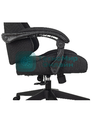 Кресло Бюрократ Zombie Predator Neo Black черный, экокожа, 120 кг, механизм качания