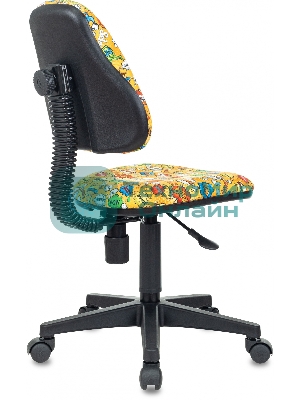 Кресло Бюрократ KD-4 оранжевый, ткань, 120 кг