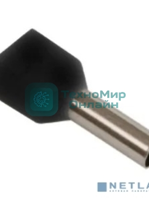 Наконечник-гильза изол. НГИ2 6.0-14 черный (уп. 100 шт) IEK UTE10-D6-0-100