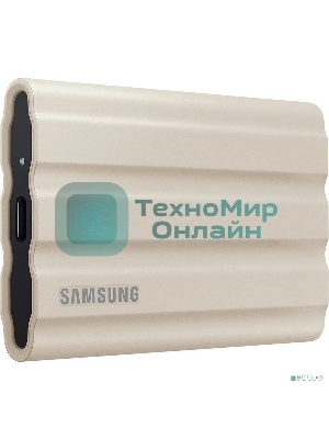 Внешний SSD Samsung T7 Shield, 1TB, USB 3.2 Gen 2 Type-C, R/W 1050/1000, бежевый