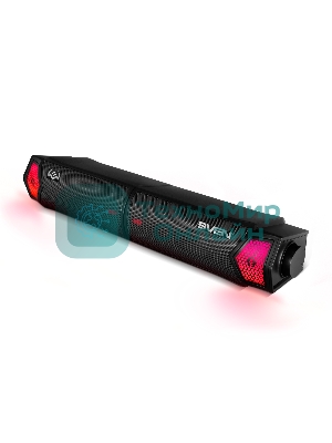 Саундбар мини SVEN SB-G1450, черный (10 Вт, питание USB, Bluetooth, подсветка)