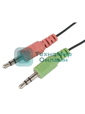 Гарнитура проводная Oklick HS-M143VB черный 1.8м накладные оголовье