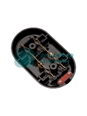 Колодка Rexant 2 гнезда карболитовая б/з 16 А, черная