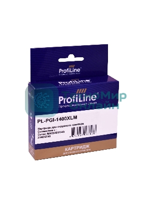Картридж струйный ProfiLine PL-PGI-1400XLM для принтеров Canon MB2040/MB2140/MB2340/MB2740 с чернилами Magenta