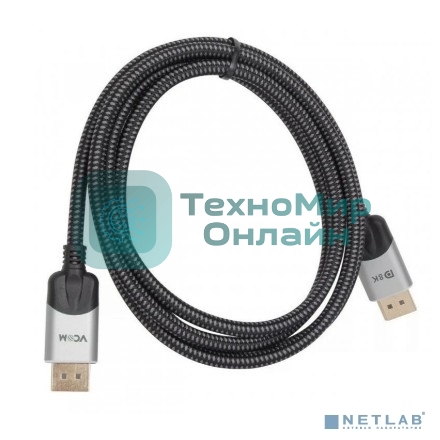 Кабель соединительный DisplayPort v1.4, 8K@60Hz, 10m, медь, VCOM CG635-10M