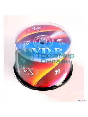Диск DVD-R VS (PERFEO) 4.7Gb, 16x, Сake Box 50шт.