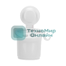 Стакан для зубных щеток и пасты HALSA HLS-F-113W на вакуумной присоске