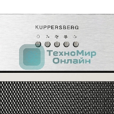 Встраиваемая вытяжка Kuppersberg INPUSH 60 X, High-Tech, 60 см, механическое управление, обратный клапан, 3 скорости, 780 м3/ч, периметральное всасывание, угольный фильтр KF-SC 2 (опция), уровень шума 62 дБ, нержавеющая сталь