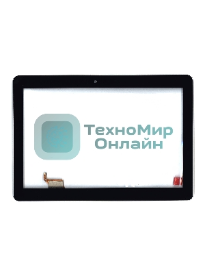 Сенсорное стекло (тачскрин) FCB0491-2015, черное с рамкой