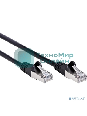 Патч-корд литой AOpen ANP522B-BK-15M FTP cat.5e (7/0.16) черный 15m