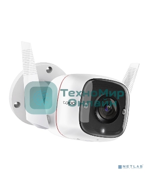 Видеокамера IP TP-Link Tapo C310 белый 3Mp indoor & outdoor IP camera, 30m Night Vision, IP66 dust & waterproof, Motion Detection and Notification, 2-way Audio, supports Micro SD card storage, easy setup with APP