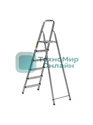Стремянка Сибртех 6 ступеней, стальная, оцинкованная