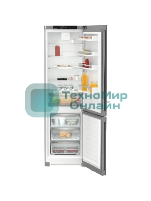 Холодильник Liebherr Pure CNsdc 5703-22 001 серебристый SmartSteel двухкамерный 266/94л морозилка снизу