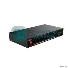 Коммутатор гигабитный 8-портовый неуправляемый c PoE Dahua DH-SG1008LP, 4xRJ45 1Gb PoE, 4xRJ45 1Gb, суммарно 60Вт, коммутация 20 Гбит/с, MAC-таблица 8K, металл