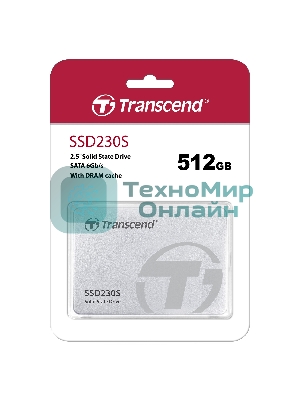Накопитель SSD Transcend 230S, 512Gb, SATA III, 2.5
