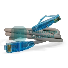 Патч-корд Hyperline PC-LPM-UTP-RJ45-RJ45-C6-0.5M-LSZH-GY Патч-корд U/UTP, Cat.6, LSZH, 0.5 м, серый