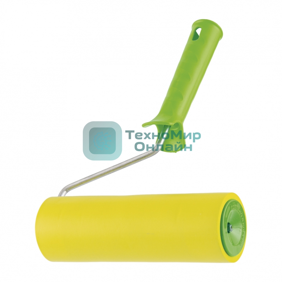 Валик прижимной резиновый с ручкой Сибртех, 180 мм, D ручки - 6 мм