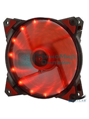 Вентилятор для корпуса Crown CMCF-12025S-1220 черный/красный, 120 мм, 1650 об/мин, 28 дБ, 3 pin