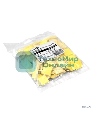 Самоклеющаяся площадка для крепления стяжек ExeGate EX293141RUS STM2020W-100 (20х20 мм, halogen free, -40°C - +85°C, белая, 100 шт)