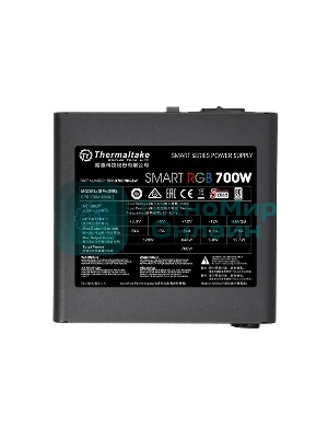 Блок питания Thermaltake Smart RGb (PS-SPR-0700NHSAWE-1), 700Вт, 80 PLUS, 120мм, черный