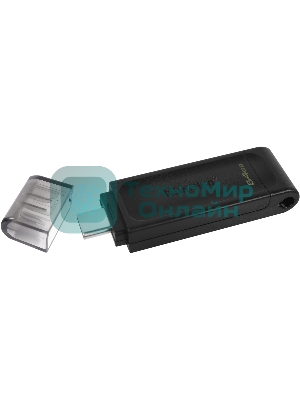 Флешка USB Kingston DataTraveler DT70 (DT70/64Gb), 64Gb, USB Type-C 3.2, R/W 70/45, черный