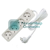 Удлинитель 4х1.5 м с заземл. 10А IP20 2.2 кВт Союз 481S-9401