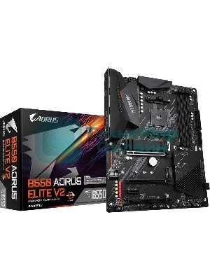 Материнская плата Gigabyte B550 AORUS ELITE V2 Soc-AM4 AMD B550 4xDDR4 ATX AC`97 8ch(7.1) 2.5Gg RAID+HDMI+DP