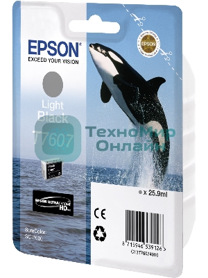 Картридж струйный Epson серый SC-P600