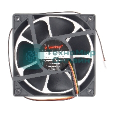 Вентилятор для корпуса Gembird черный, 120 мм, 2500 об/мин, 38.65 дБ, 3 pin