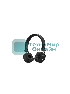 Беспроводные/проводные наушники Marshall Major IV черный, накладные, Bluetooth + проводной, беспроводная зарядка, до 80 ч