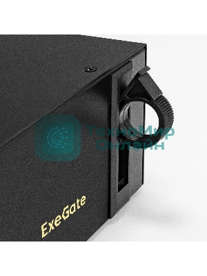 Источник бесперебойного питания ExeGate ServerRM UNL-800.LCD.AVR.2SH.3C13.USB.2U 800VA/480W, Color LCD, AVR, 2*Schuko+3*C13, USB, 2U, установка в стойку, черный