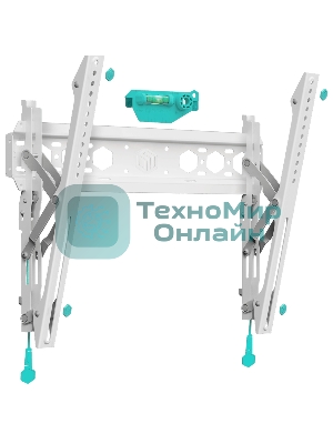 Кронштейн ONKRON TM5W/32-65'' макс 400*400 наклон +12º от стены: 35-145мм, макс вес 68,2кг, встр уровень, белый