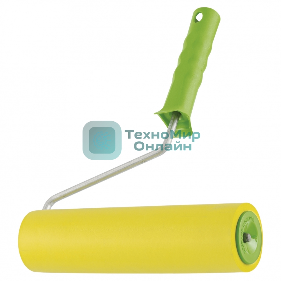 Валик прижимной резиновый с ручкой Сибртех, 240 мм, D ручки - 8 мм