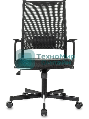 Кресло руководителя Бюрократ CH Balance черный Elastic-102 TW-11 сетка/ткань крестов. металл черный