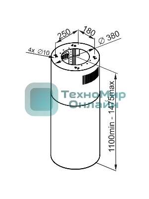 Вытяжка островная Maunfeld Lee Isla 39 нержавеющая сталь, 38 см, 1000 куб. м/ч, 52 дБ