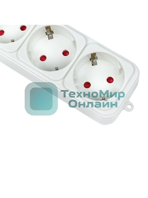 Сетевой фильтр EKF UFP10-375-6-03 6x3 м 10А/2,2 кВт с выкл. c/з ПВС 3х0,75 Блокбастер EKF PROxima