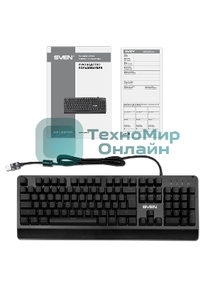 Клавиатура SVEN KB-G9700 проводная, USB Type-A, чёрный
