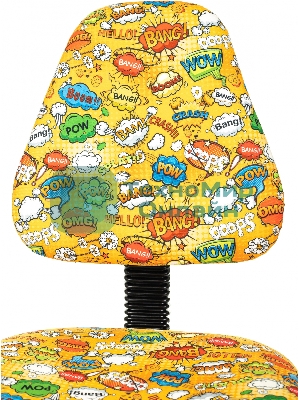 Кресло Бюрократ KD-4 оранжевый, ткань, 120 кг