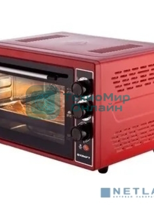 Мини-печь Kraft KF-MO3804KR красный