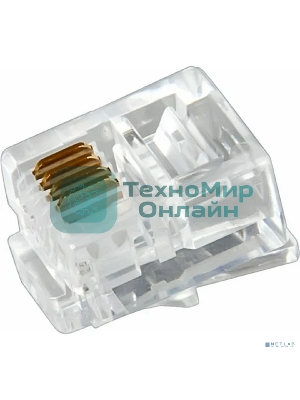 Разъем телефонный Rexant UTP, RJ-14 (6P4C), CAT 3