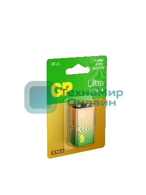 Алкалиновая батарейка GP Ultra Alkaline G-Tech 9V Крона - 1 шт. на блистере