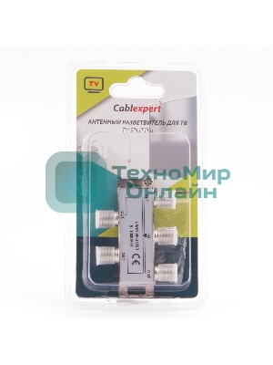 Разветвитель на 4 телевизора, Cablexpert AS-TV-04, 5-1000MHZ