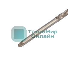 Отвертка крестовая Rexant PZ 1х75 мм, трехкомпонентная рукоятка, сталь S2