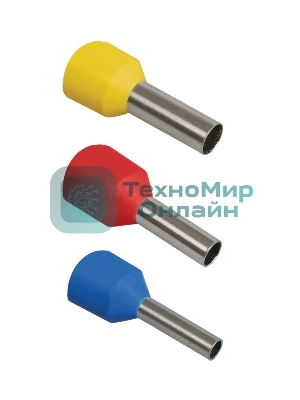 Наконечник-гильза изол. Е3516 35кв.мм (уп.100шт) IEK UGN10-035-16-16