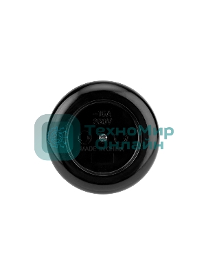 Розетка штепсельная Rexant карболитовая, открытой установки, б/з 16 А, черный