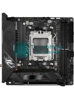 Материнская плата ASUS ROG STRIX B650E-I GAMING WIFI, AM5, AMD B650, 2xDDR5, 2xSATA, 2xM.2, 1xPCIe 5.0 x16, 1xHDMI, 1x 2.5Gb LAN, 4xUSB-A 3.2 Gen 2, 1xUSB-A 3.2 Gen 1, 1xUSB-C 3.2 Gen 2x2, 3x3.5 мм, 7.1, Mini-ITX